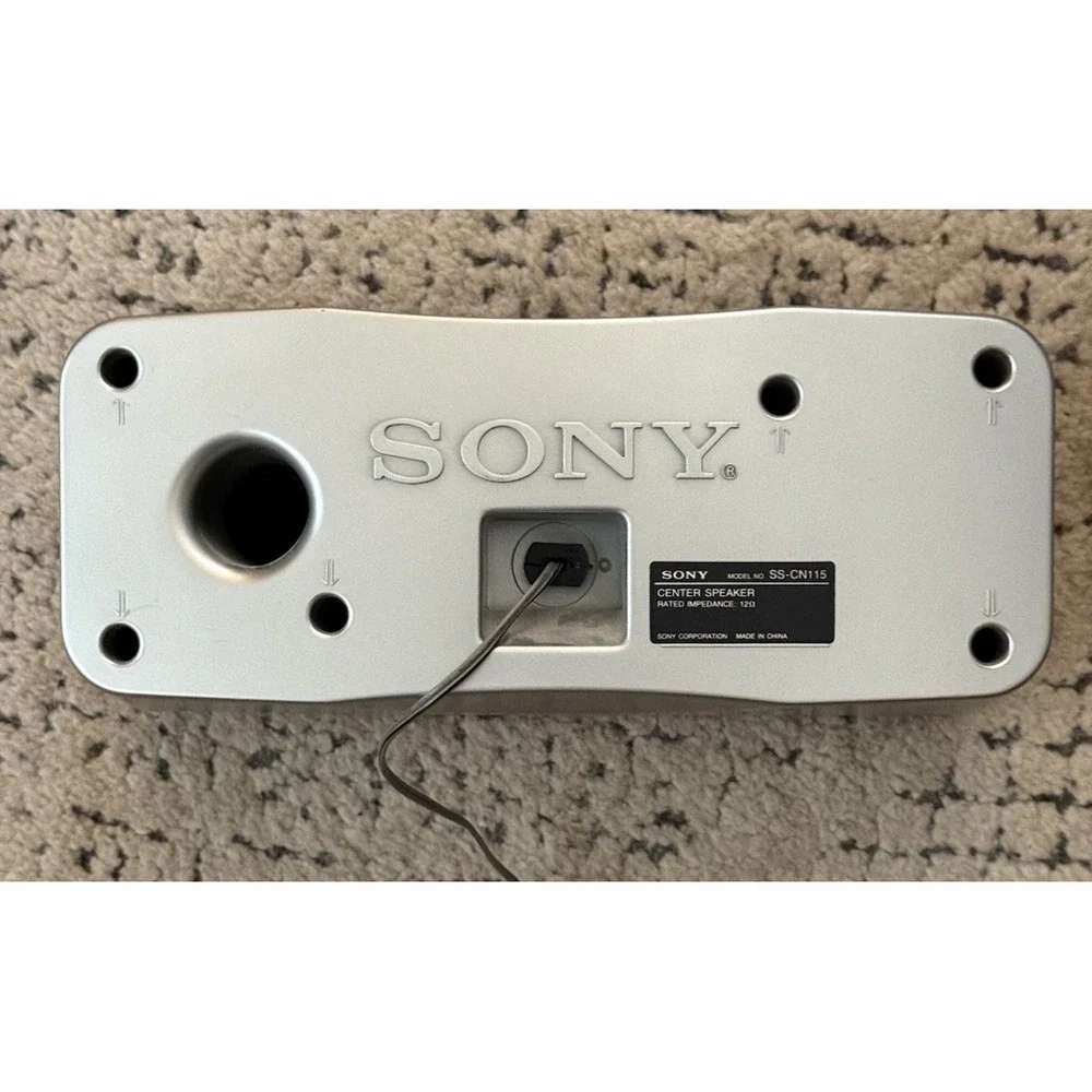 SONY SURROUND SOUND‎ CENTER SPEAKER MODEL SS-CN115D GREY TESTED & SONY SS SR-115